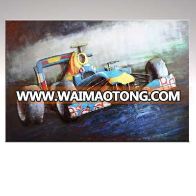 3D Metal Famous classic racing car Iron Craft for Wall art painting for home decor