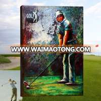 metal wall art decor Hand painted Unique Golf club wall decoration golfer private custom Artwork Muscular man metal art painting