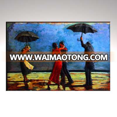 Metallic Vintage Wall Art we are dancing in the umbrella 3D Painting