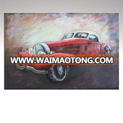 Original Metal cool 3D Metal Famous classic racing car Painting For Art Decor